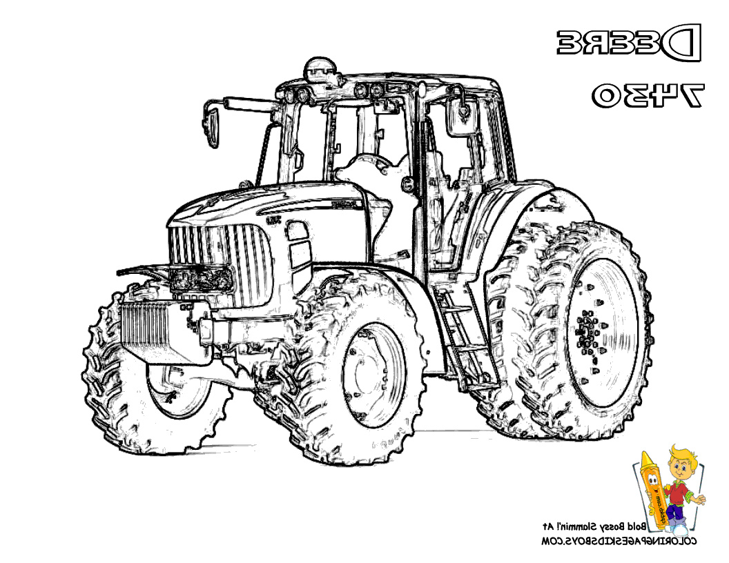 Dessin Tracteur John Deere Élégant Collection 02 Tractor Deere 7430 Coloringkidsboys 1056×816