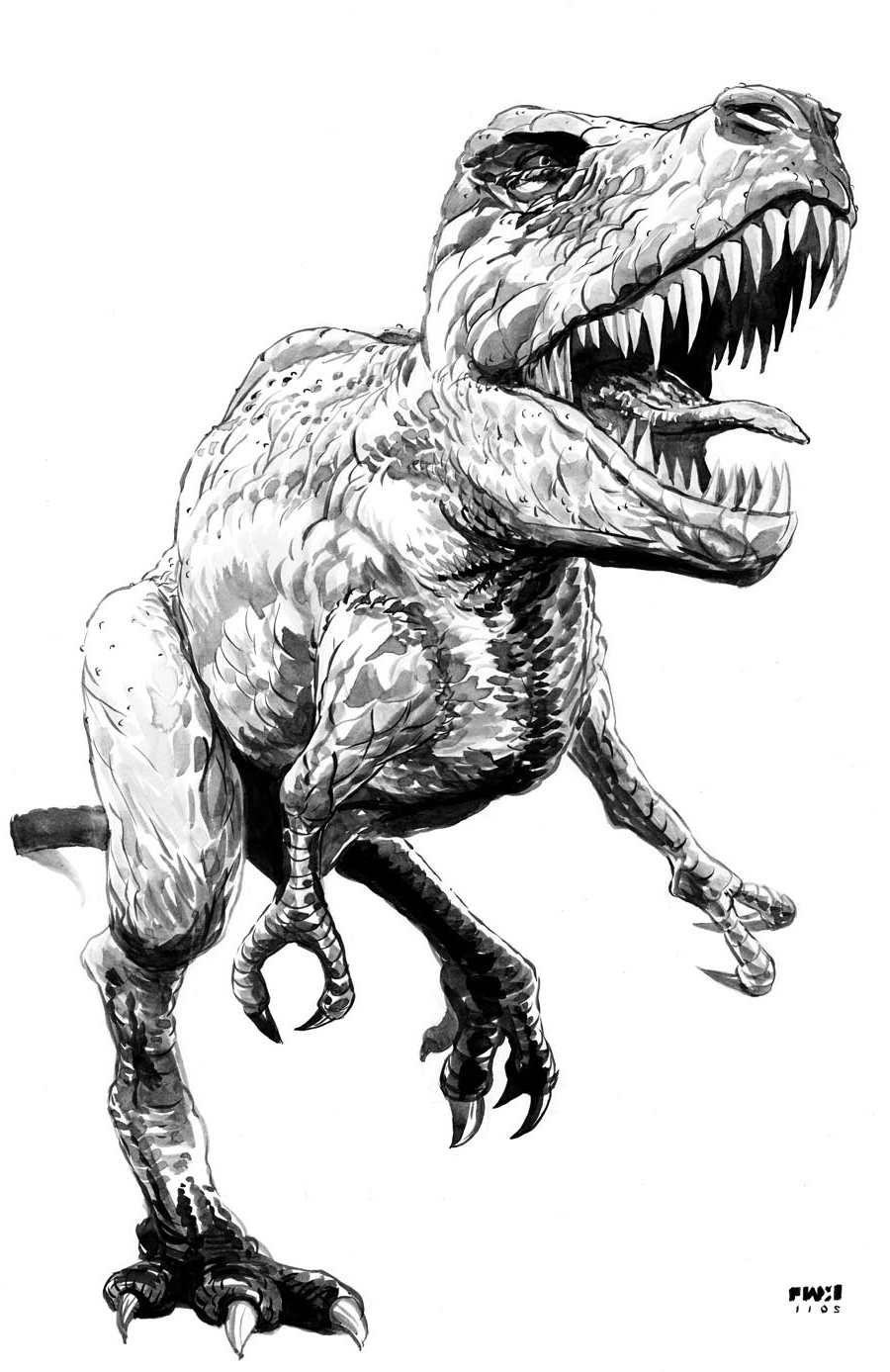 Dessin Tyranosaure Beau Photos Coloriages à Imprimer T Rex Numéro
