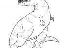 Dessin Tyranosaure Cool Galerie Coloriages Tyrannosaure Fr Hellokids