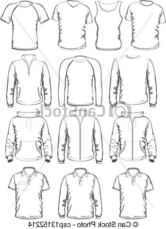 Dessin Vetements Inspirant Image Collection Of Men Clothes Outline Templates Vector