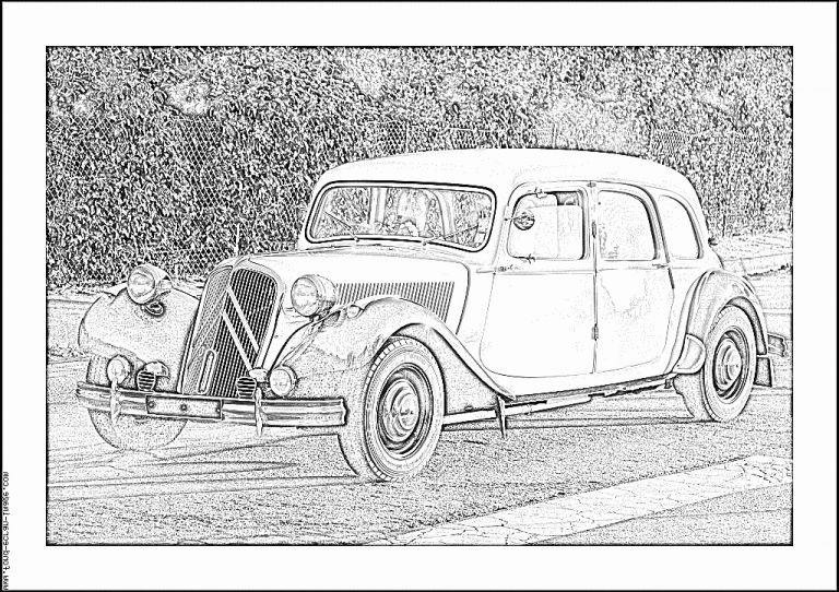 Dessin Voiture Ancienne Bestof Stock Beautiful Coloriage Voiture