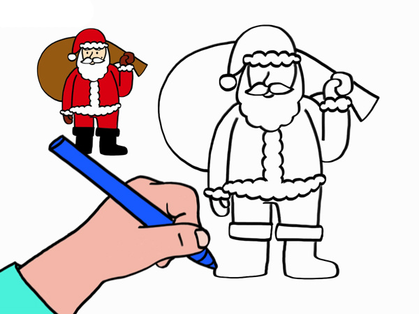 Dessiner Un Traineau Unique Image Apprendre à Dessiner Un Père Noël En 3 étapes