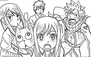 Dessins Fairy Tail Cool Photos Coloriage Fairy Tail Manga 12 Jecolorie