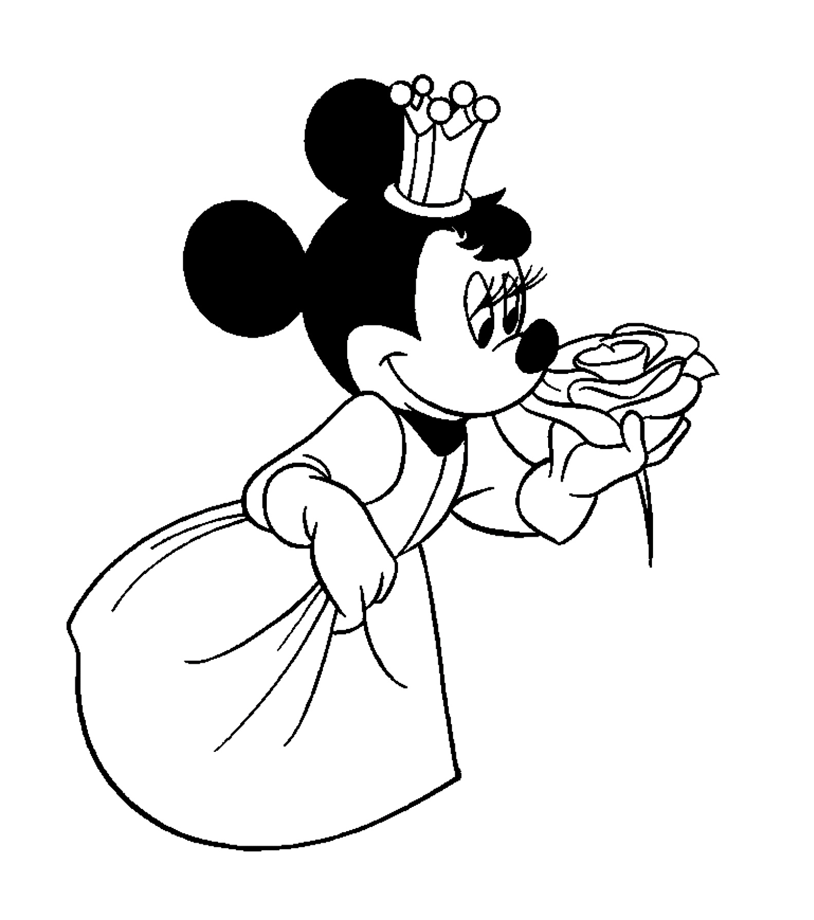 Dessins Mickey Nouveau Image Minnie Princesse Coloriage Minnie Coloriages Pour Enfants