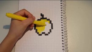 Dessins Minecraft Inspirant Galerie Le Boss Du Pixel Ment Dessiner La Pomme D or De