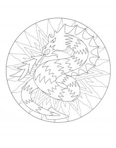 Dragon A Imprimer Nouveau Images Mandala Dragon 3 Mandalas Coloriages Difficiles Pour