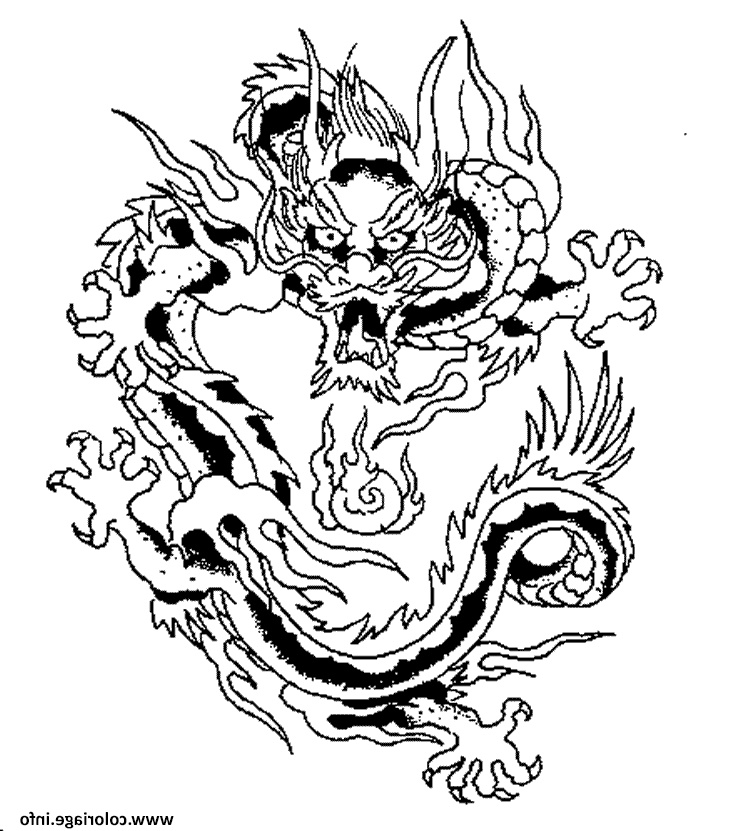 Dragons Dessin Impressionnant Photographie Coloriage Dragon Chinois 6 Dessin