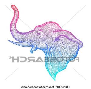 Elephant De Profil Inspirant Photos Clipart Tête A éléphant Dans Profil Revêtir Art