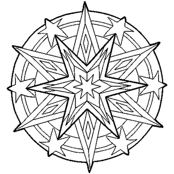 étoile Noel Dessin Impressionnant Photos Mandala Étoile Coloriage Mandala étoile En Ligne Gratuit