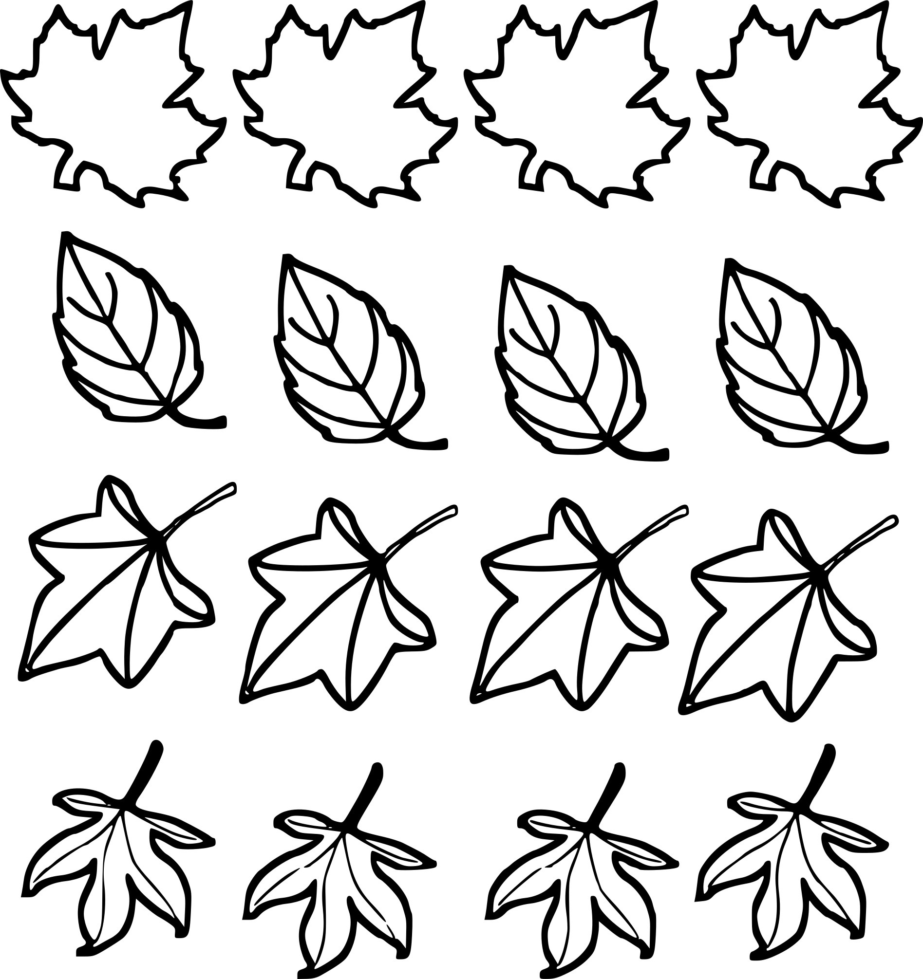 Coloriage Feuille