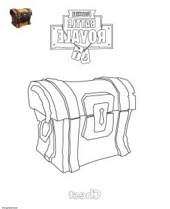 Fornite Coloriage Beau Image Coloriage Chest fortnite Jecolorie