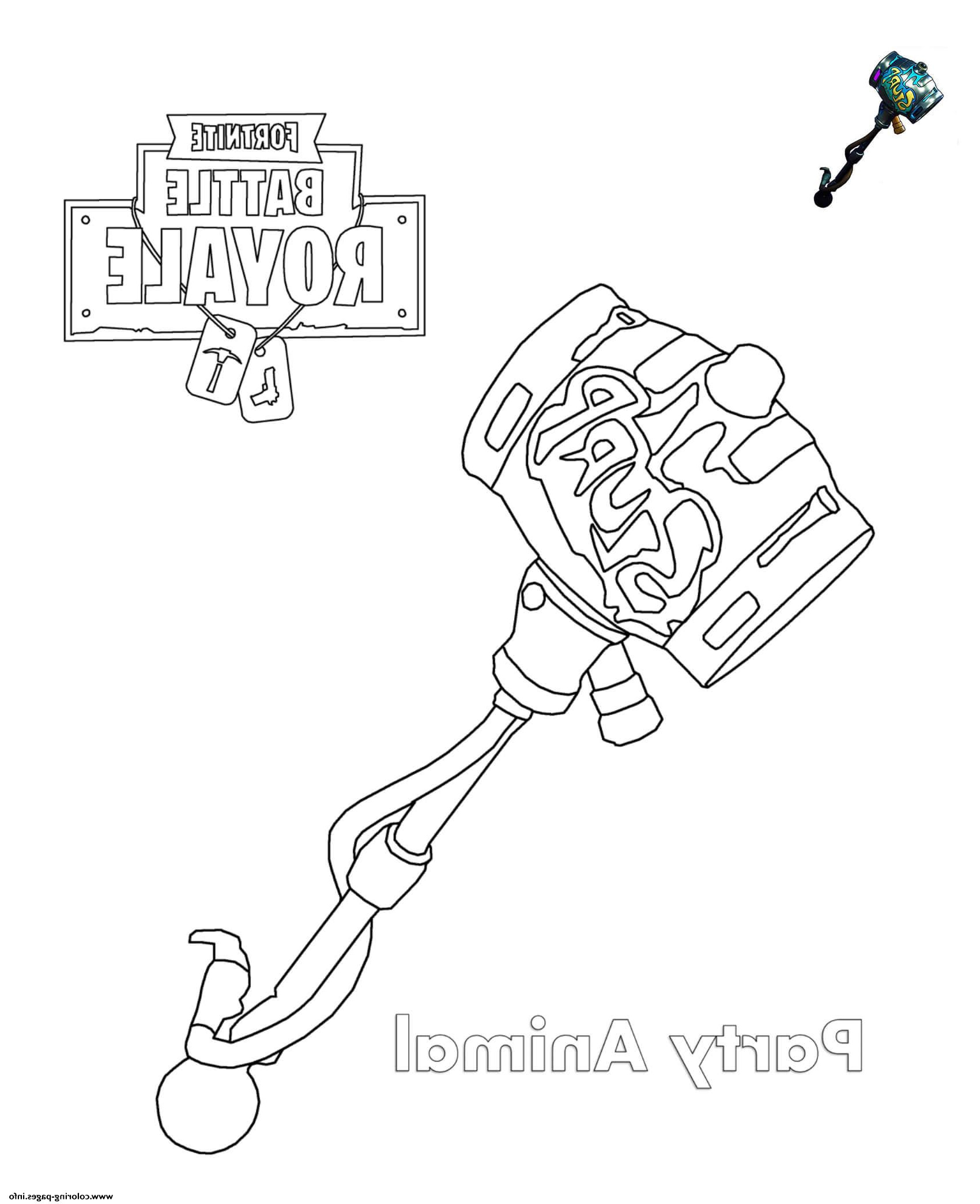 Fornite Coloriage Élégant Stock Party Animal fortnite Coloring Pages Printable