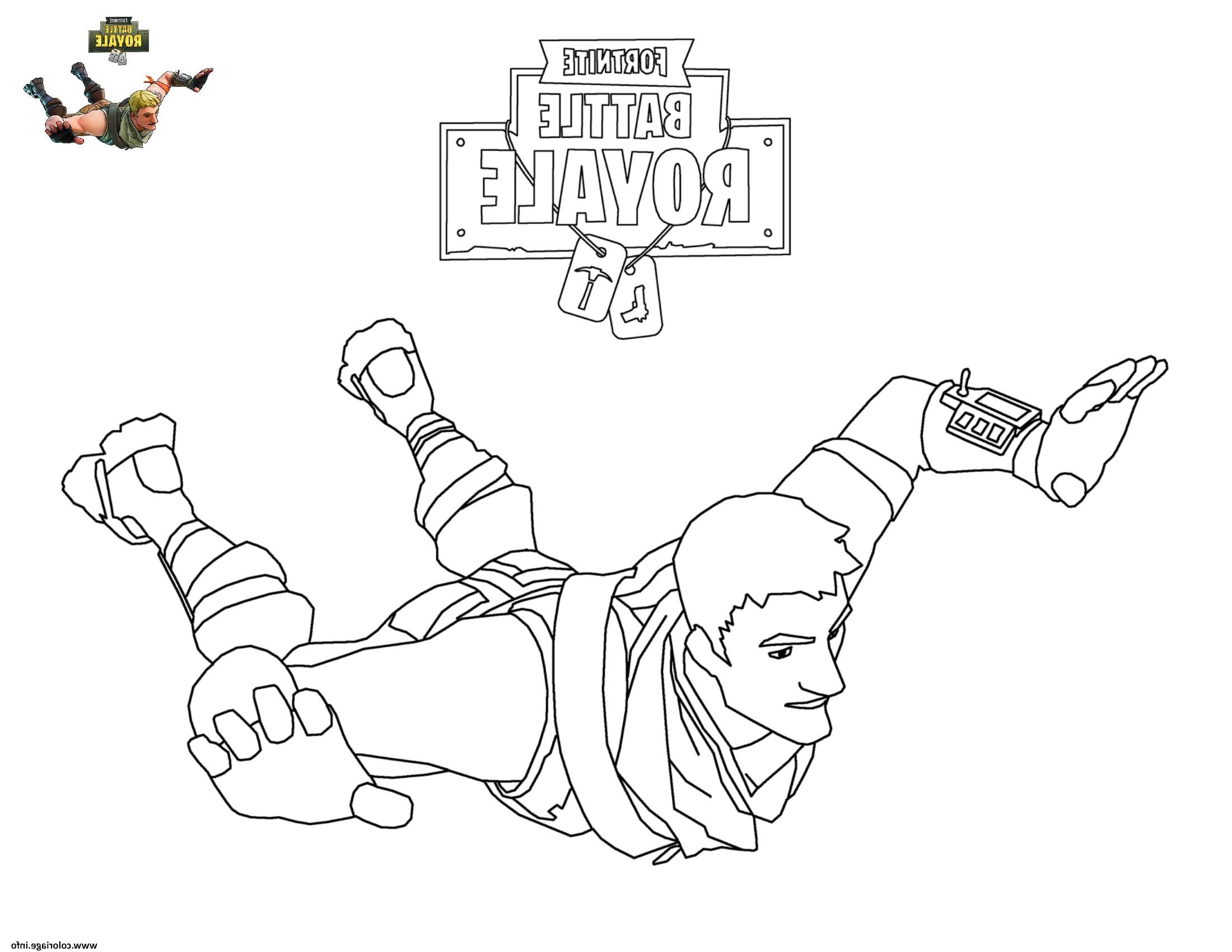Fortnite Coloriage A Imprimer Luxe Photographie Coloriage fortnite Battle Royale Skydiving Jecolorie