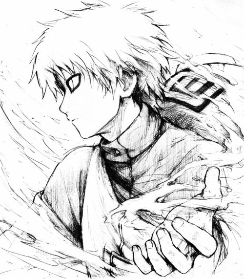 Gaara Dessin Bestof Photographie Love the Drawing Style I May Be A Fan