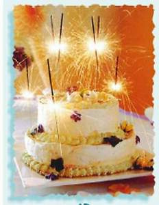 Gateau D&amp;#039;anniversaire Coloriage Luxe Photos 10 Bougie Magique Cierge De Fête Etincelle 25cm Gâteau D