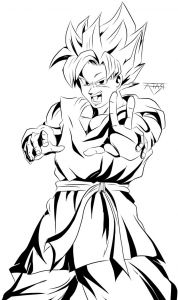 Goku Coloriage Beau Image Desenhos Rafadrawing