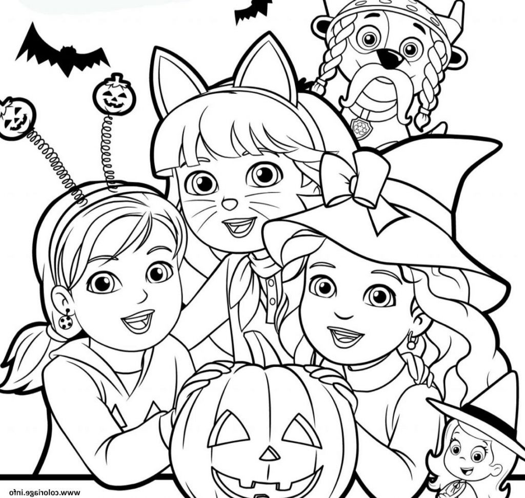 Halloween Dessin Cool Photos Coloriage Halloween Pat Patrouille Dora