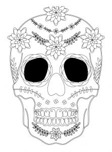 Halloween Dessin Luxe Image Sugar Skull Coloriage Halloween A Imprimer Qui Fait Peur