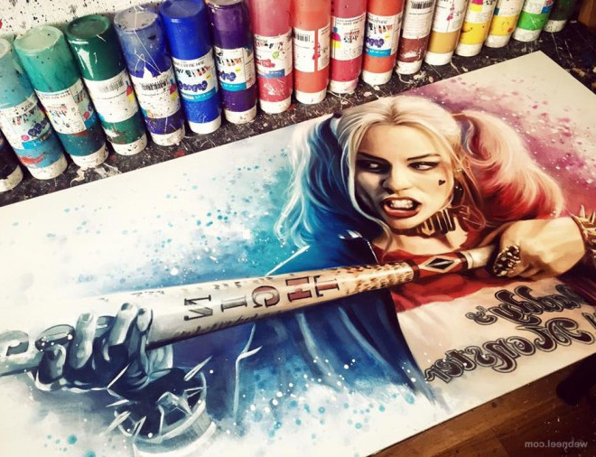 Harley Quinn Suicid Squad Dessin Beau Image 30 Beautiful and Hyper Realistic Acrylic Paintings for