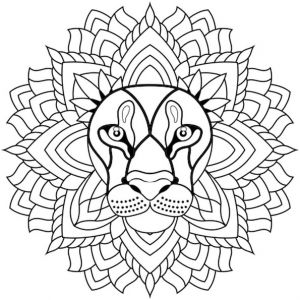 Imprimer Dessin Mandala Beau Photos Mandala Lion Coloriage Mandala Lion En Ligne Gratuit A