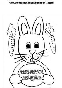 Lapin Coloriage Beau Stock Coloriage Paques Lapin