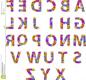 Lettres Alphabet à Colorier Inspirant Stock Alphabet Letters with Retro Disco Circles Stock Vector
