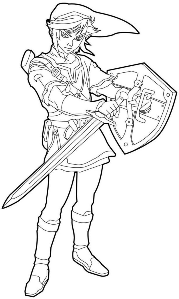 Link Coloriage Beau Photos Coloriage Link De Zelda à Imprimer Et