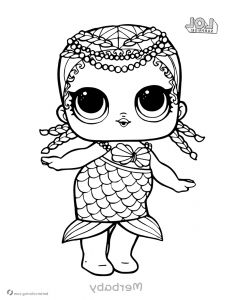 Lol Surprise Coloriage Cool Collection Mermaid Lol Surprise Doll Coloring Pages Merbaby Free