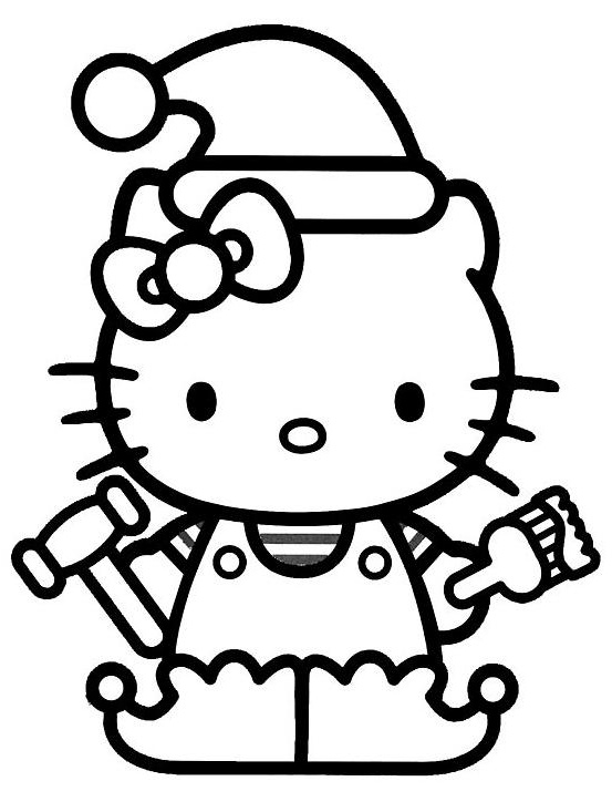 Lutin De Noel Coloriage Cool Images Coloriage A Imprimer Hello Kitty En Lutin De Noel Gratuit