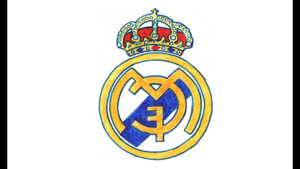 Madrid Dessin Bestof Stock O Desenhar O Escudo Do Real Madrid Cf How to Draw