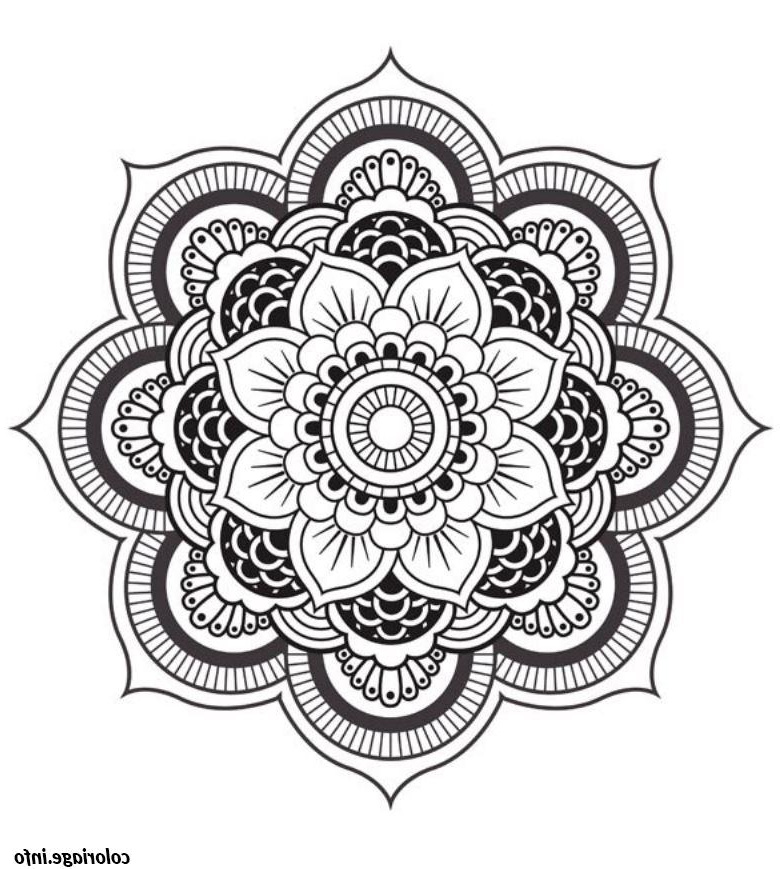 Mandala à Colorier Gratuit Bestof Image Coloriage Mandala Fleur Dessin