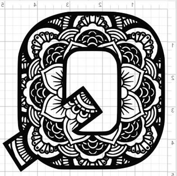 Mandala Alphabet Élégant Images Mandala Alphabet Letter Q Design Svg Pdf Eps Dxf &amp; Studio
