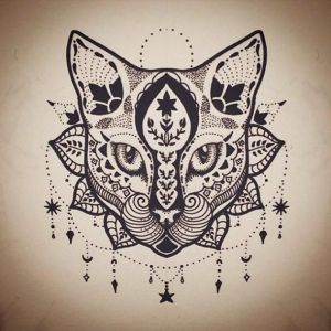 Mandala Chat Élégant Images Mandala Cat Tattoo Design