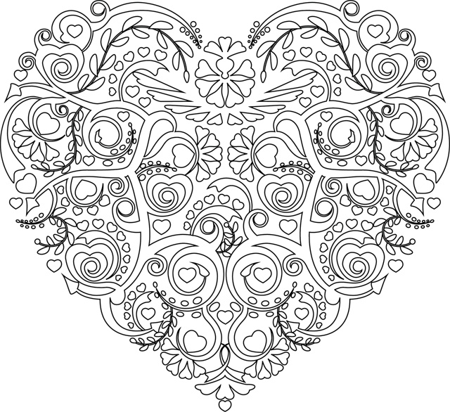 Mandala Coeur Cool Image Mandalas Coeur 26 Mandalas – Coloriages à Imprimer