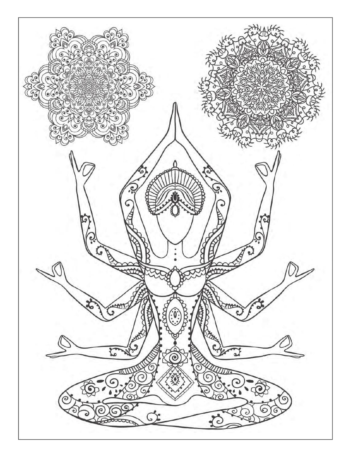 Mandala Dessin Bestof Photos Yoga and Meditation Coloring Book for Adults with Yoga