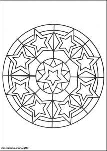 Mandala Etoile Unique Stock Coloriage Mandala Piste Aux étoile
