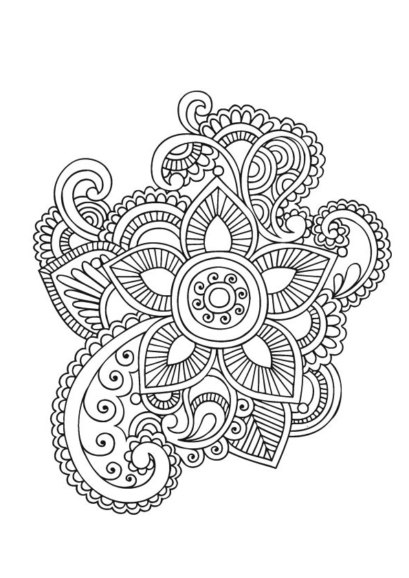Mandala Fleur Facile Impressionnant Image Coloriage Pour Adultes Les Beaux Dessins De Meilleurs