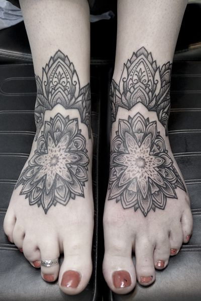 Mandala Foot Nouveau Image Love Jason Corbett S Geometric Tattoo Style Footsie