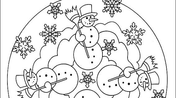 Mandala Hiver Nouveau Galerie Coloriage Mandala Hiver Maternelle Dessin