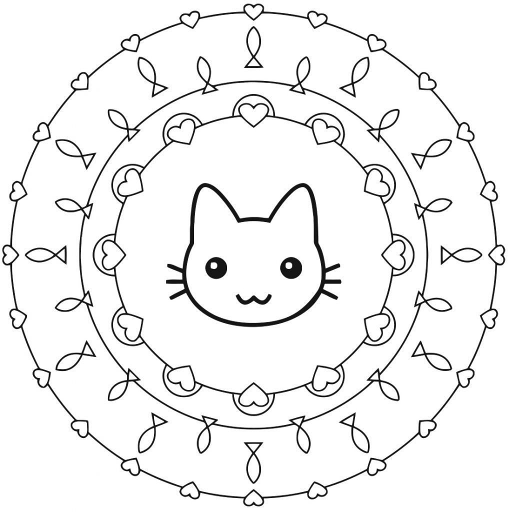 11 Cool De Mandala Kawaii Photos - Coloriage : Coloriage