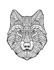 Mandala Loup à Imprimer Impressionnant Images Méchant Loup à Imprimer Et Colorier Artherapie Adulte