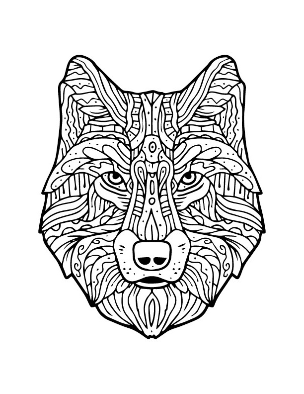 Mandala Loup à Imprimer Impressionnant Images Méchant Loup à Imprimer Et Colorier Artherapie Adulte