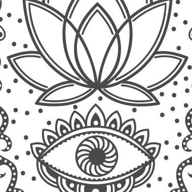 Mandala Main De Fatma Nouveau Photographie Stickers Main De Fatma Lotus