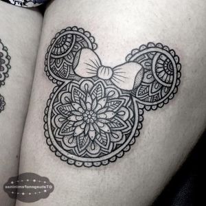 Mandala Mickey Beau Photographie Intricate Mandala Minie Mouse Tattoo by