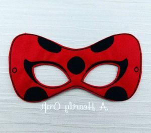 Masque Ladybug Nouveau Stock Ladybug Mask Ladybug Felt Mask Super Girl Mask