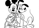 Mickey Coloriage Bestof Stock Mickey Pluto 2 Coloriage Mickey Et Ses Amis Coloriages