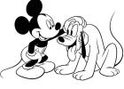 Mickey Coloriage Cool Image Coloriage Mickey Et Pluto