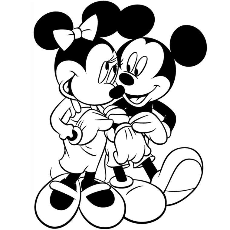 Mickey Et Minnie Amoureux Beau Photos Coloriage Mickey à Imprimer Mickey Noël Mickey Bébé