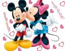 Mickey Et Minnie Amoureux Élégant Stock Mickey Et Minnie Maxi Stickers Muraux 85x65cm Minnie