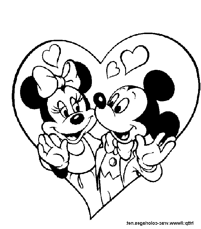 Mickey Et Minnie Amoureux Nouveau Images 20 Dessins De Coloriage Mickey Et Minnie En Ligne à Imprimer